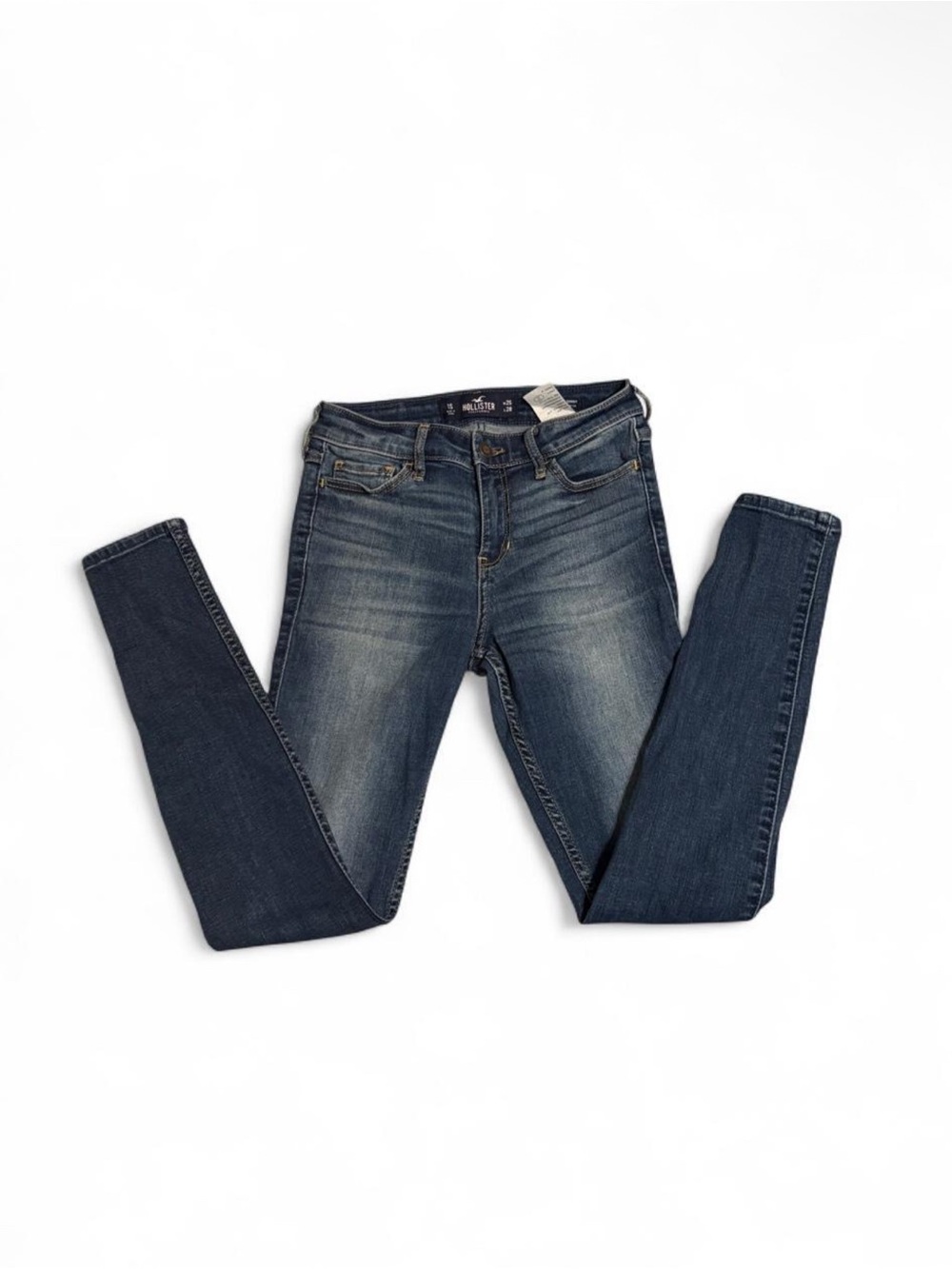 Hollister Mid Rise Super Skinny Jeans 1 SHORT